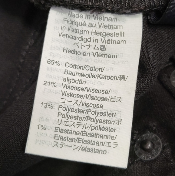 J.Crew Mercantile Mens Black Jeans 36 Straight Fit Cotton Blend Denim Pants‎ - Picture 6 of 11